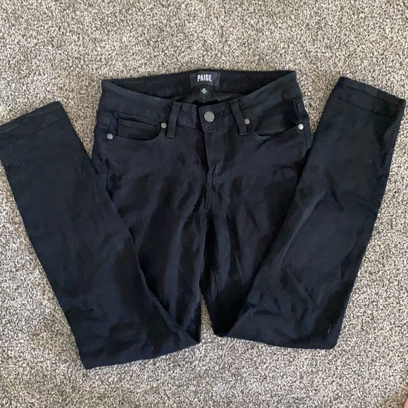 PAIGE Black Jeans - Picture 2 of 4